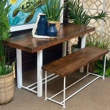 Load image into Gallery viewer, 2PC Reclaimed Wood/White Dining Set