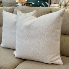 Load image into Gallery viewer, White Textured Down Pillow