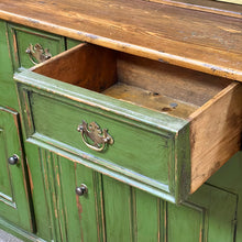 Load image into Gallery viewer, Irish Cupboard Green Cabinet