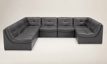 Load image into Gallery viewer, Z Gallerie Leather 'Convo' Sectional