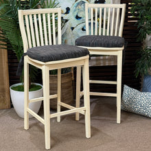 Load image into Gallery viewer, Set/2 Pier 1 Ivory Bar Stools