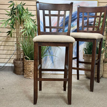 Load image into Gallery viewer, S/2 Wood/Beige Barstools