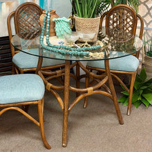 Load image into Gallery viewer, 5PC Rattan/Glass Dining Set