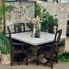 Load image into Gallery viewer, Whitewashed Square Dining Table