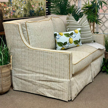Load image into Gallery viewer, Stanford Mustard Tweed Loveseat