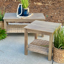 Load image into Gallery viewer, Resin Wicker Outdoor Side Table