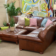 Load image into Gallery viewer, Lee Industries Leather Sectional W/Otto