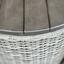 Load image into Gallery viewer, Outdoor Wicker Storage Side Table