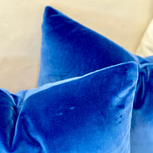 Load image into Gallery viewer, Blue Velvet Designer Lumbar