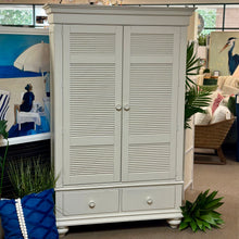 Load image into Gallery viewer, White Shutter Armoire