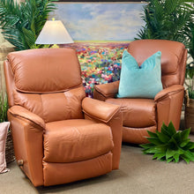 Load image into Gallery viewer, La-Z-Boy Orange Leather Recliner