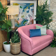 Load image into Gallery viewer, Textured Pink Loveseat