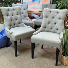 Load image into Gallery viewer, Grey Tufted Dining Chair