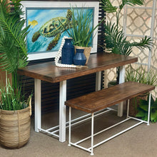 Load image into Gallery viewer, 2PC Reclaimed Wood/White Dining Set