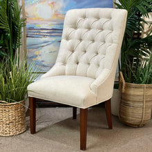 Load image into Gallery viewer, Ivory Tufted Dining Chair