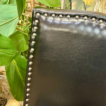 Load image into Gallery viewer, Black Faux Leather Dining Chair