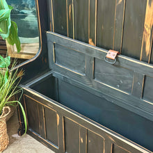 Load image into Gallery viewer, High Back Storage Bench