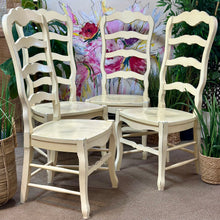 Load image into Gallery viewer, Cream Ladderback Dining Side Chair