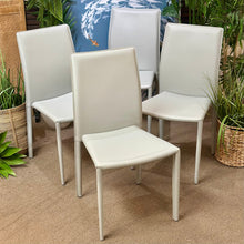 Load image into Gallery viewer, Grey Faux Leather Dining Chair