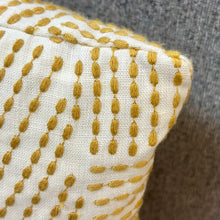 Load image into Gallery viewer, Yellow Embroidered Designer Pillow