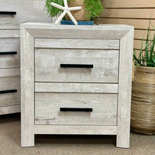 Load image into Gallery viewer, White Washed 2DRW Nightstand