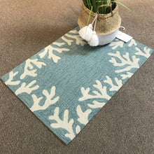 Load image into Gallery viewer, Aqua Coral Indoor/Outdoor Rug