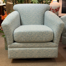 Load image into Gallery viewer, Aqua Geometric Swivel Glider