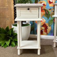 Load image into Gallery viewer, Two Tone White Side Table