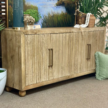 Load image into Gallery viewer, 4DR Fluted Wood Cabinet