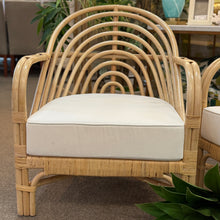 Load image into Gallery viewer, Curved Rattan Accent Chair