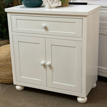 Load image into Gallery viewer, 1DRW/2DR White Cabinet