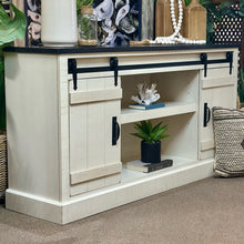 Load image into Gallery viewer, Two Tone Sliding Door Cabinet