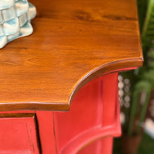 Load image into Gallery viewer, Red Two Tone Cabinet