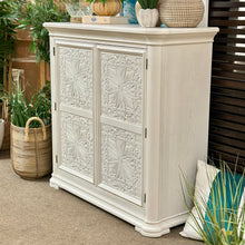Load image into Gallery viewer, Ivory 2DR Medallion Cabinet
