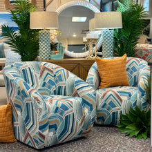 Load image into Gallery viewer, Geometric Swivel Chair
