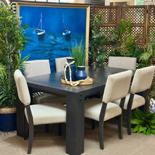 Load image into Gallery viewer, 7PC Black/Taupe Canadel Dining Set