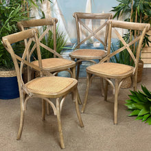 Load image into Gallery viewer, Rattan X Back Dining Chair