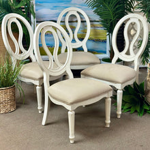 Load image into Gallery viewer, Ivory Oval Dining Chair