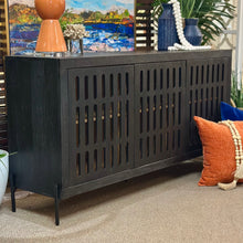 Load image into Gallery viewer, Black Mango Wood Cabinet
