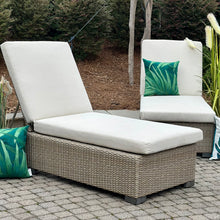 Load image into Gallery viewer, Resin Wicker Outdoor Chaise Lounge