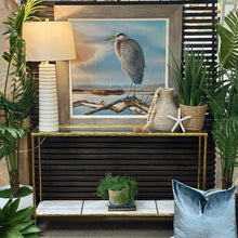 Load image into Gallery viewer, Glass & Marble Console