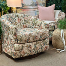 Load image into Gallery viewer, Floral Swivel Chair