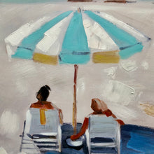 Load image into Gallery viewer, Blue Umbrellas On Beach I