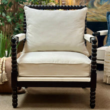 Load image into Gallery viewer, Black Spool Chair