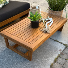 Load image into Gallery viewer, 4PC Wood/Black Outdoor Seating Set