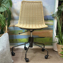 Load image into Gallery viewer, West Elm Wicker Office Chair
