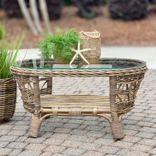 Load image into Gallery viewer, Natural Wicker Coffee Table