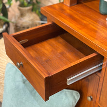 Load image into Gallery viewer, Crate & Barrel Teak Office Hutch