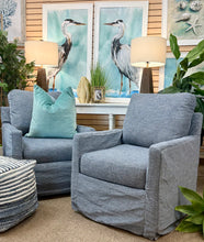 Load image into Gallery viewer, Denim Swivel Glider