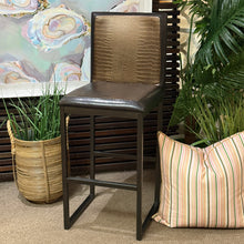 Load image into Gallery viewer, Set/2 Faux Leather Bar Stools
